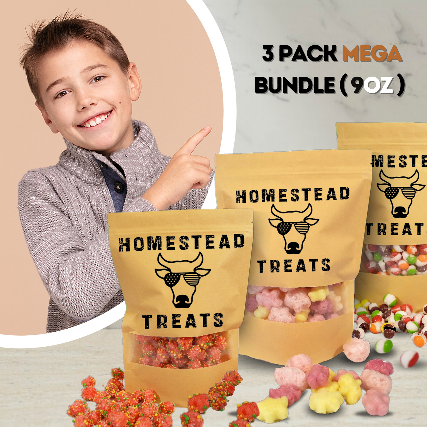 3 Pack Freeze Dried Candy Mega Bundle (9oz)